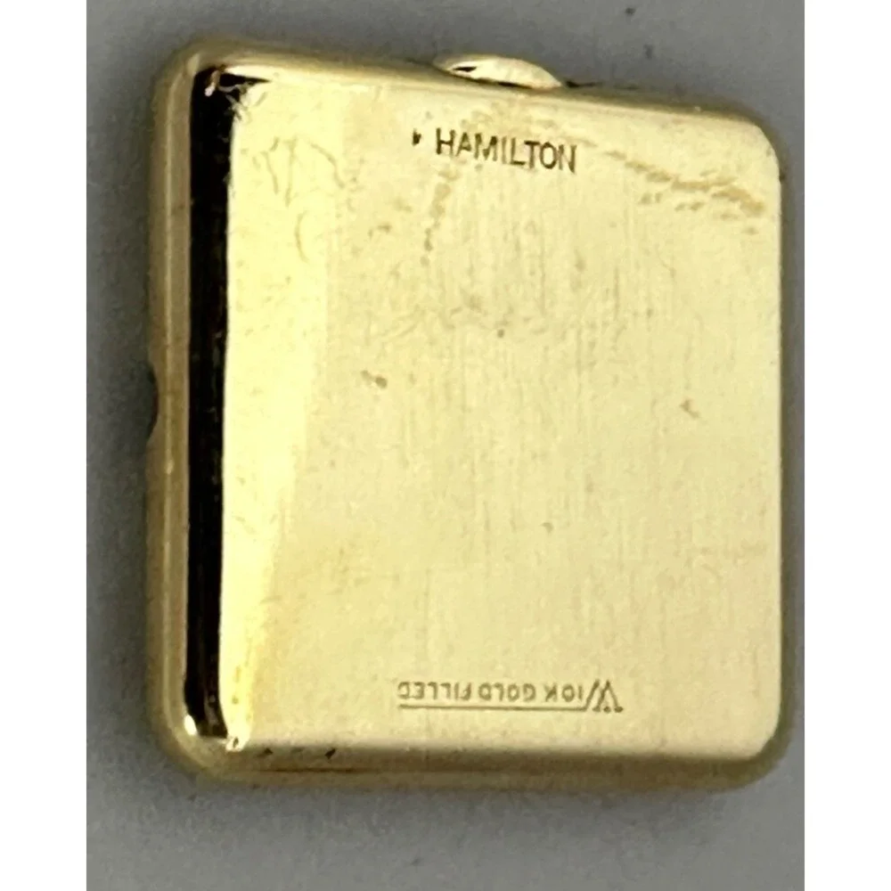 Hamilton 747 Watch Vintage 10K Gold Plated Not Working Womens Speidel‎ Band 26MM